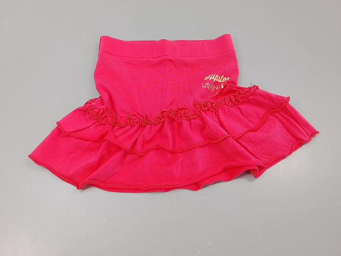 Jupe jersey a à volants rose fuchsia "Hipster walking in L,A", moins cher chez Petit Kiwi