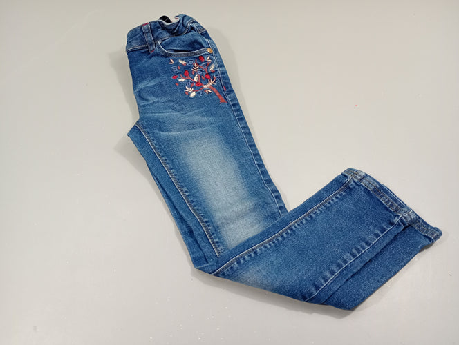 Jeans ar.bre brodé, moins cher chez Petit Kiwi