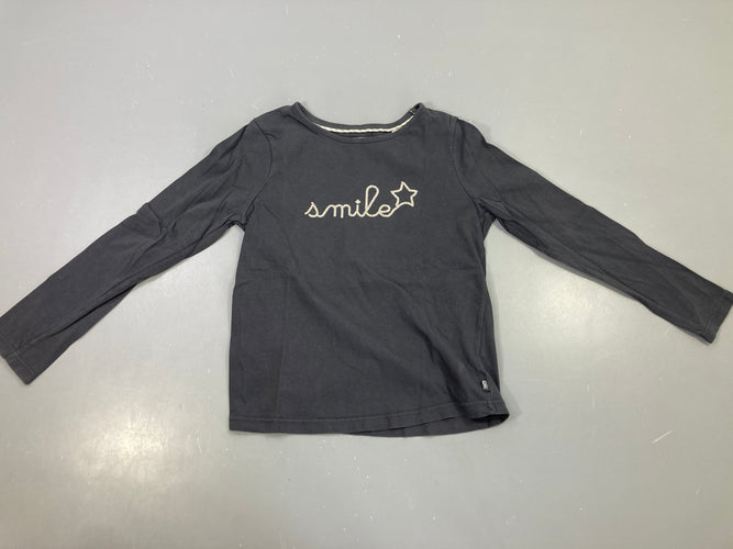 T-shirt ml gris s.mile étoile, moins cher chez Petit Kiwi