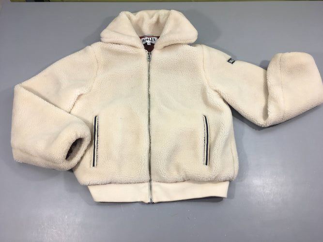 Veste zippée moutonnée écru "Aigle", moins cher chez Petit Kiwi