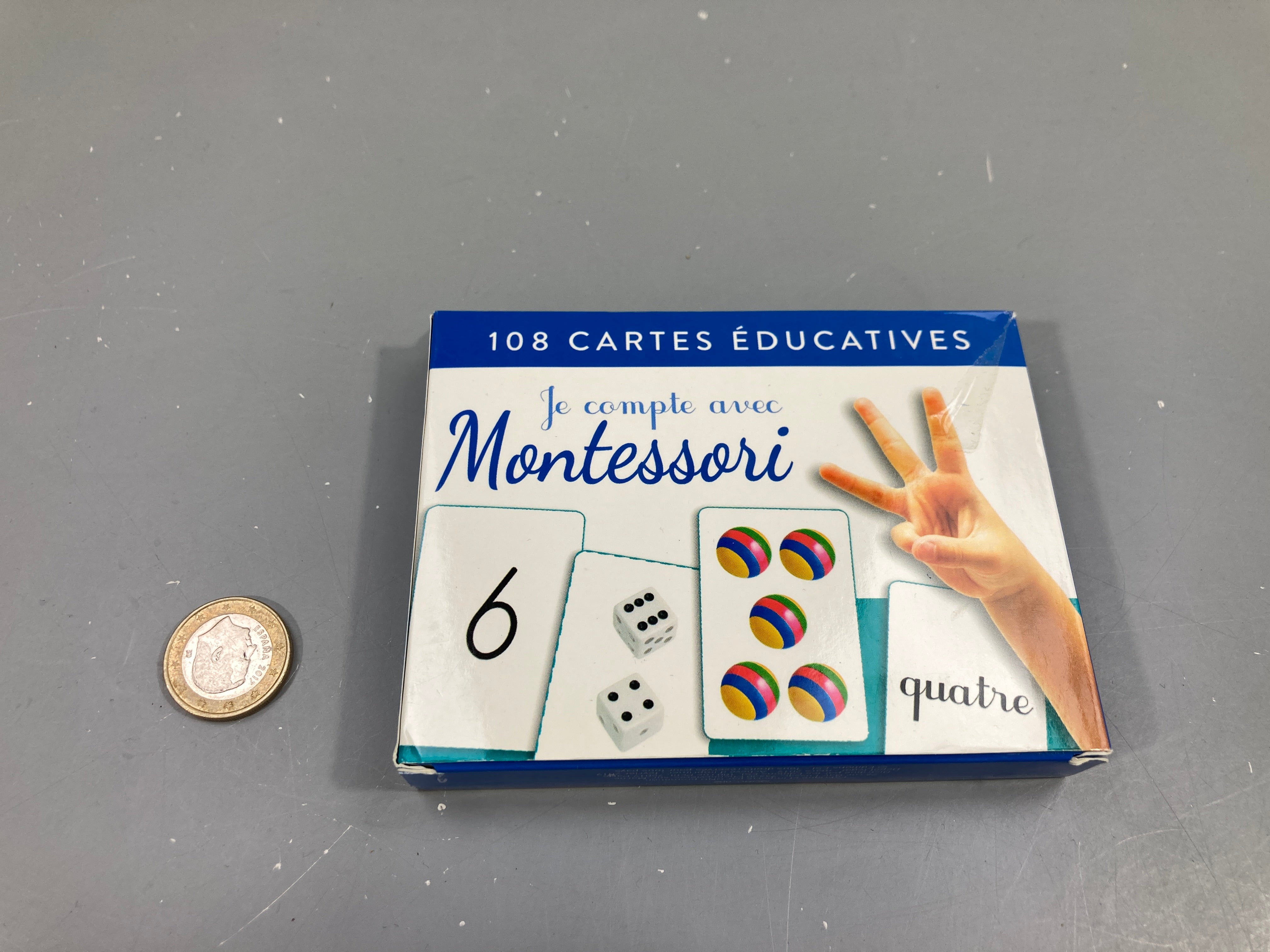 Complet. 108 cartes éducatives. Je compte avec Montessori.