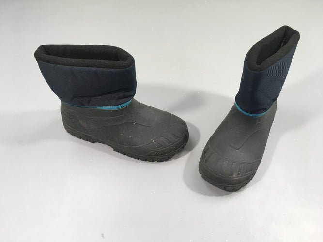 Bottes de neige bleu marine et gris (32-33), moins cher chez Petit Kiwi