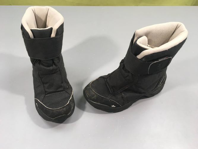 Bottes de neige noir et blanc  "Quechua" (32), moins cher chez Petit Kiwi