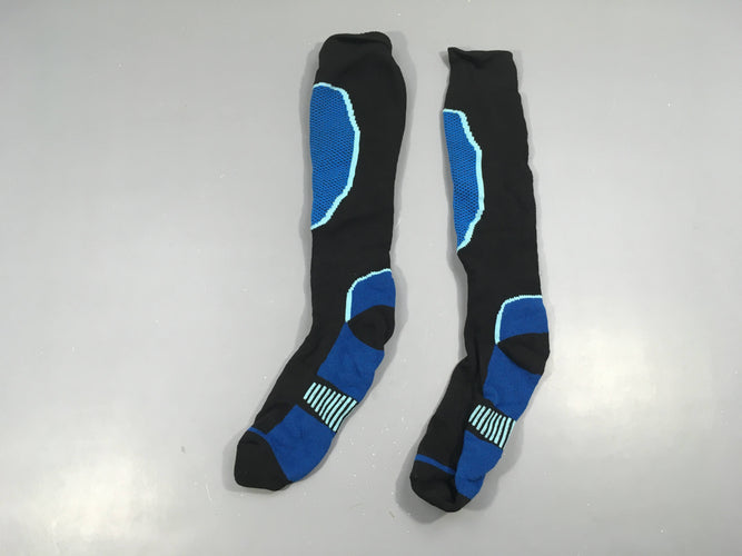 Chaussettes de ski noir-bleu, moins cher chez Petit Kiwi