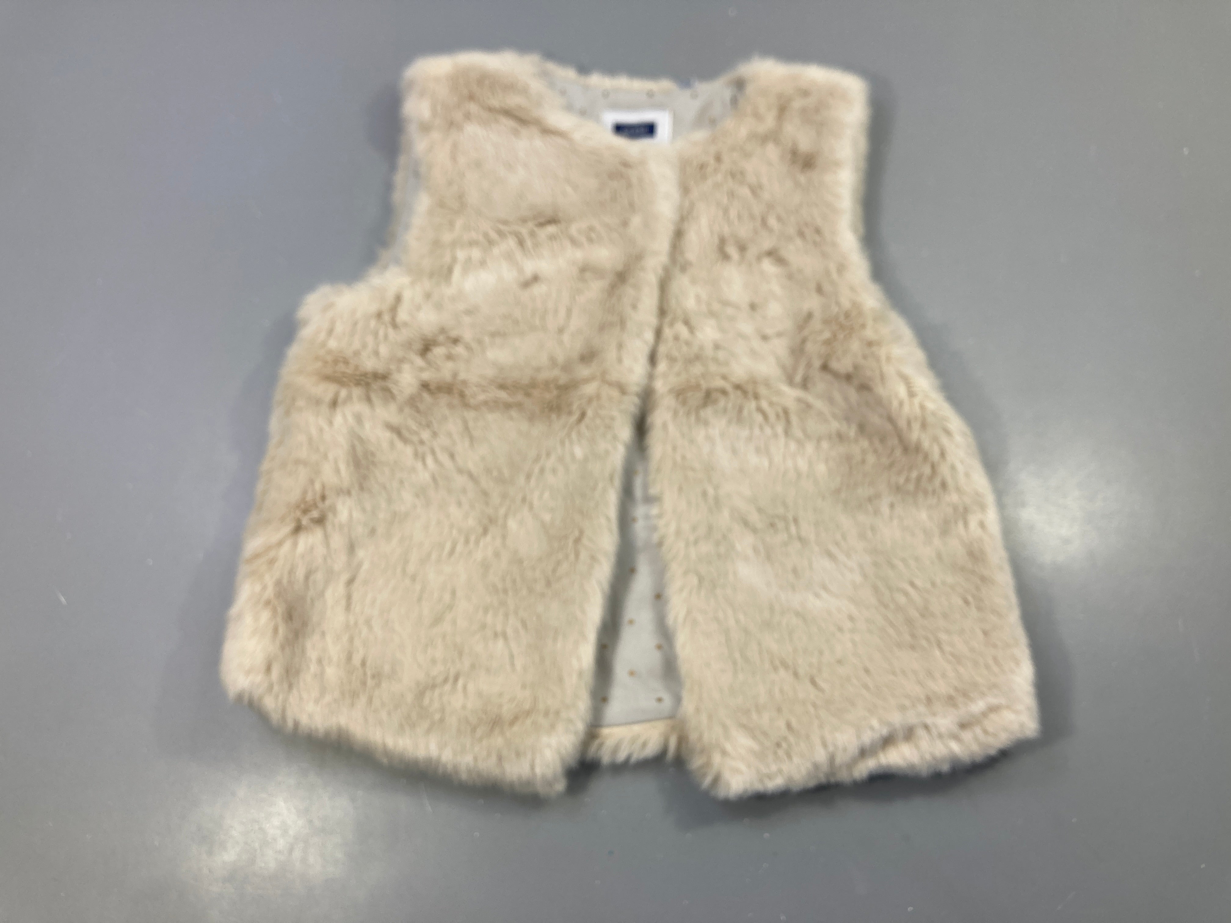 Gilet de berger peluche beige