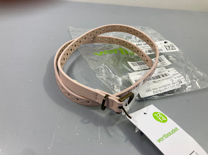 Neuf-Ceinture rose clair cuir, moins cher chez Petit Kiwi