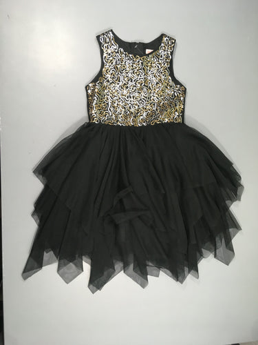Robe s.m tulle noir sequins, moins cher chez Petit Kiwi