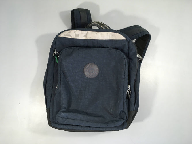 Sac à dos bleu foncé Quelques traces d'usures sur bande réfléchissante, moins cher chez Petit Kiwi