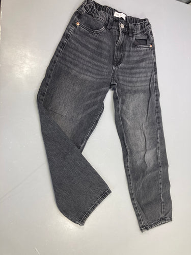 Jeans Mom  anthracite taille élastique, moins cher chez Petit Kiwi