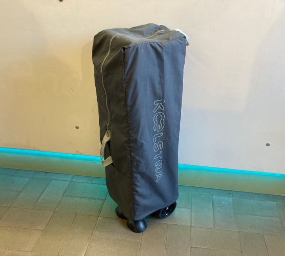 Jamais servi! Lit de voyage anthracite à roulettes - ouverture latérale - Koelstra, moins cher chez Petit Kiwi