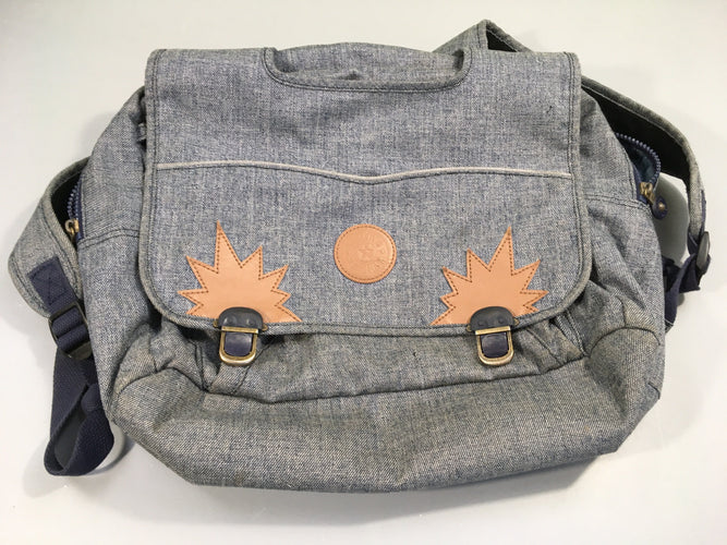 Cartable soupe style Denim, moins cher chez Petit Kiwi