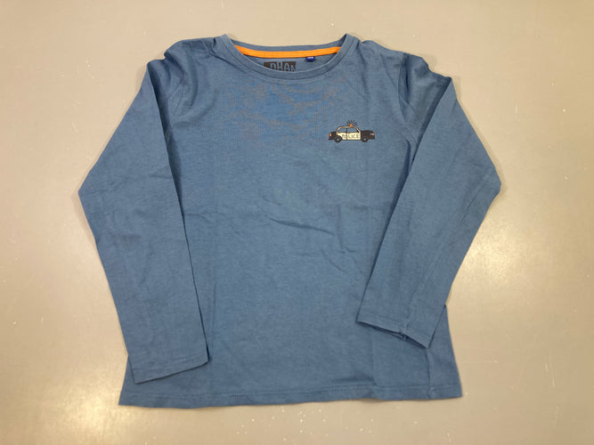 T-shirt m.l bleu voiture police, moins cher chez Petit Kiwi