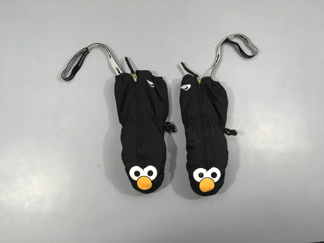 Quiksilver Moufles de ski noires pingouins, M, moins cher chez Petit Kiwi