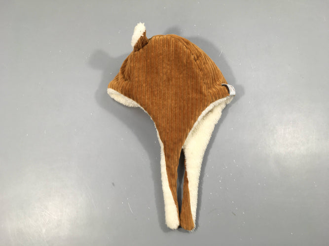 Bonnet velours camel oreilles, Rien que des choses, moins cher chez Petit Kiwi