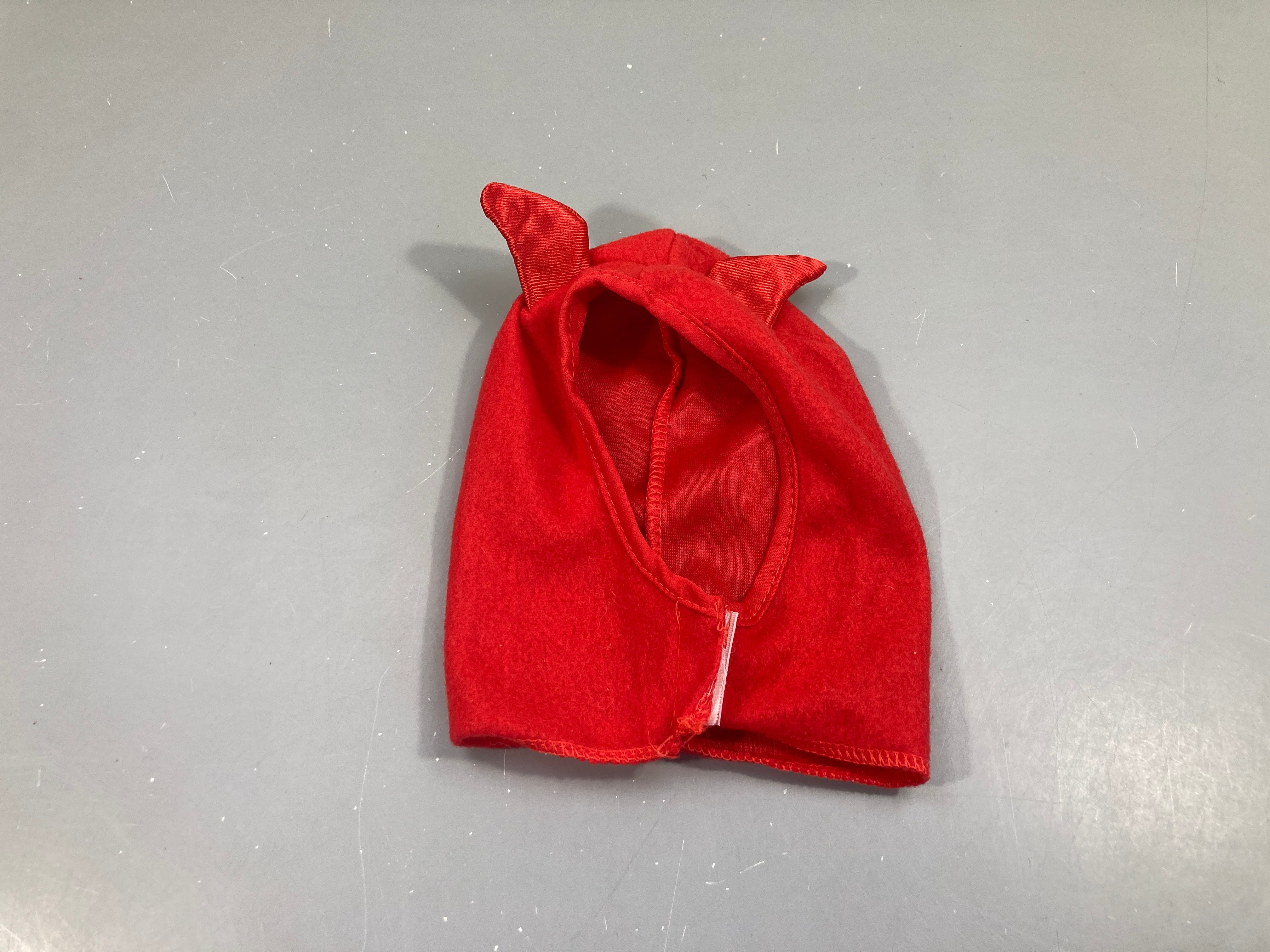 Déguisement diable, cagoule rouge