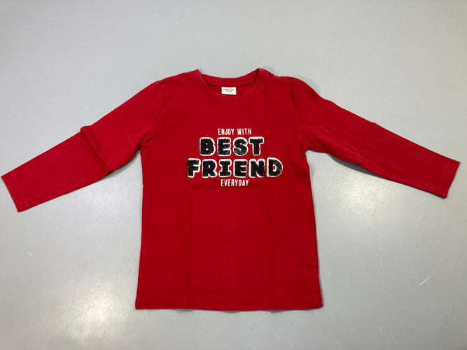 T-shirt m.l rouge best friend sequins réversibles, moins cher chez Petit Kiwi