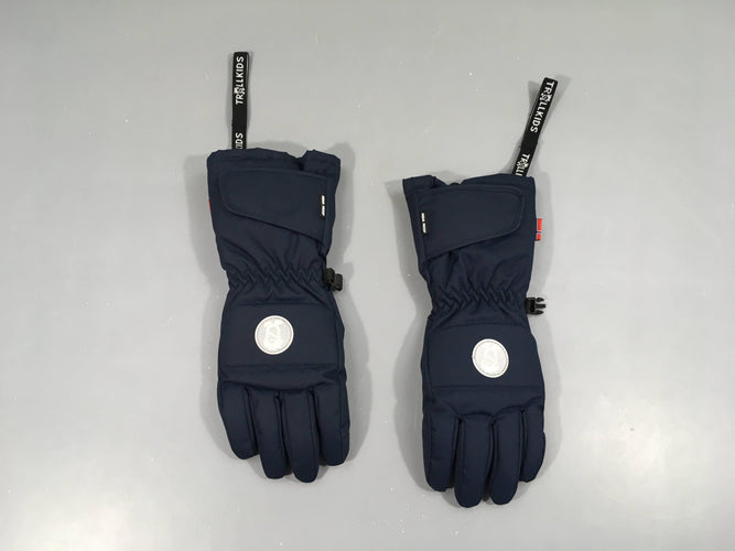 Gants bleu foncé Trollkids, moins cher chez Petit Kiwi
