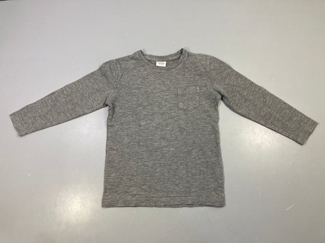 T-shirt m.l gris poche, moins cher chez Petit Kiwi