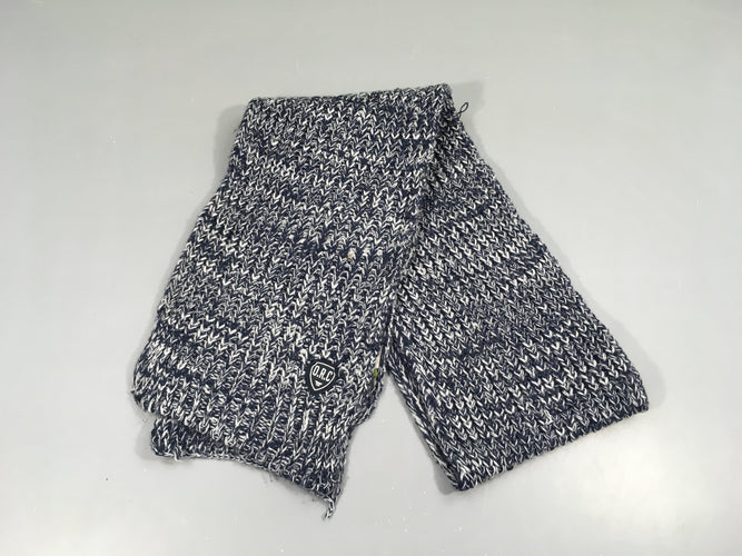 Echarpe chinée bleu-blanc, moins cher chez Petit Kiwi