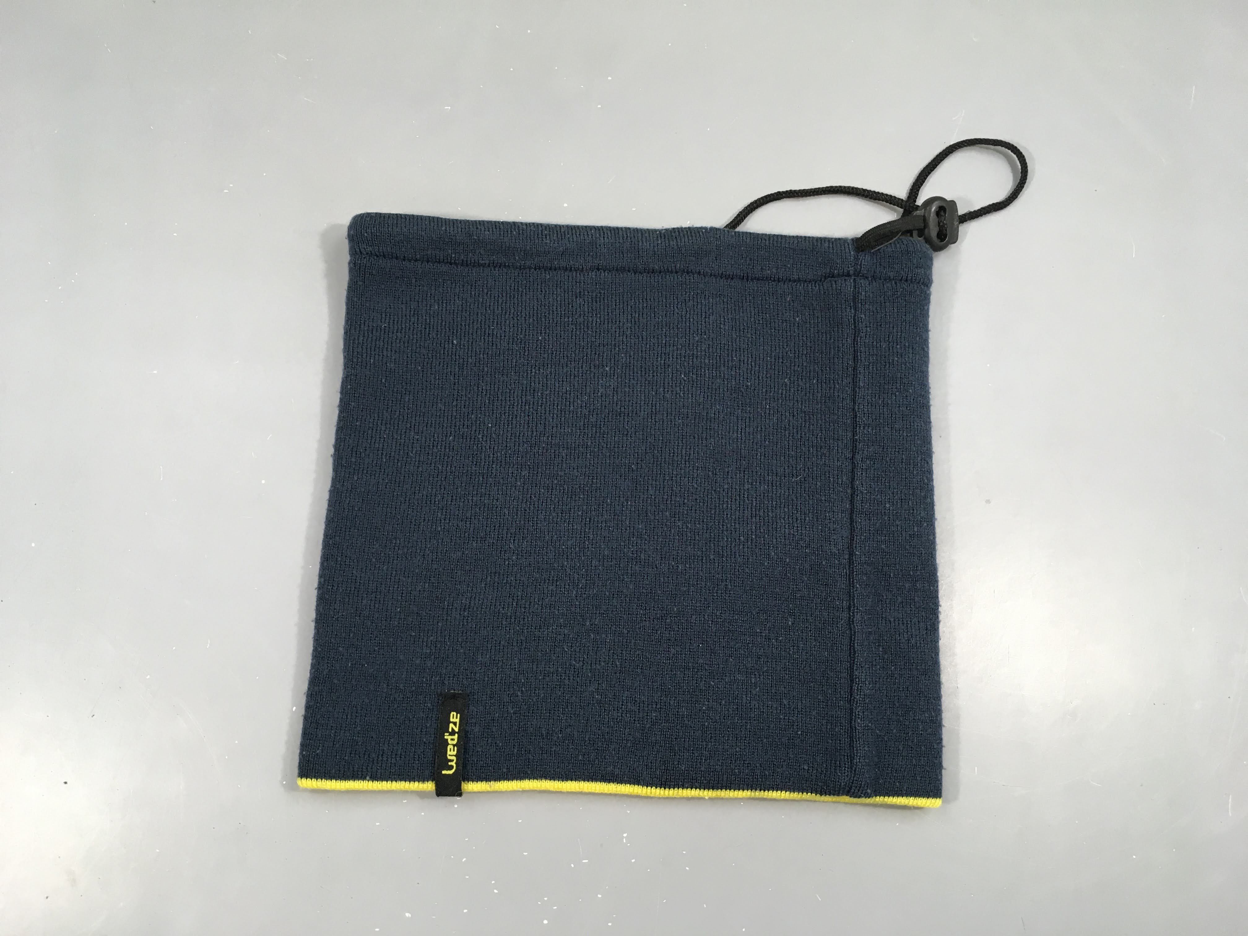 Tour de cou réversible bleu foncé/jaune Wed'ze Qques bouloches