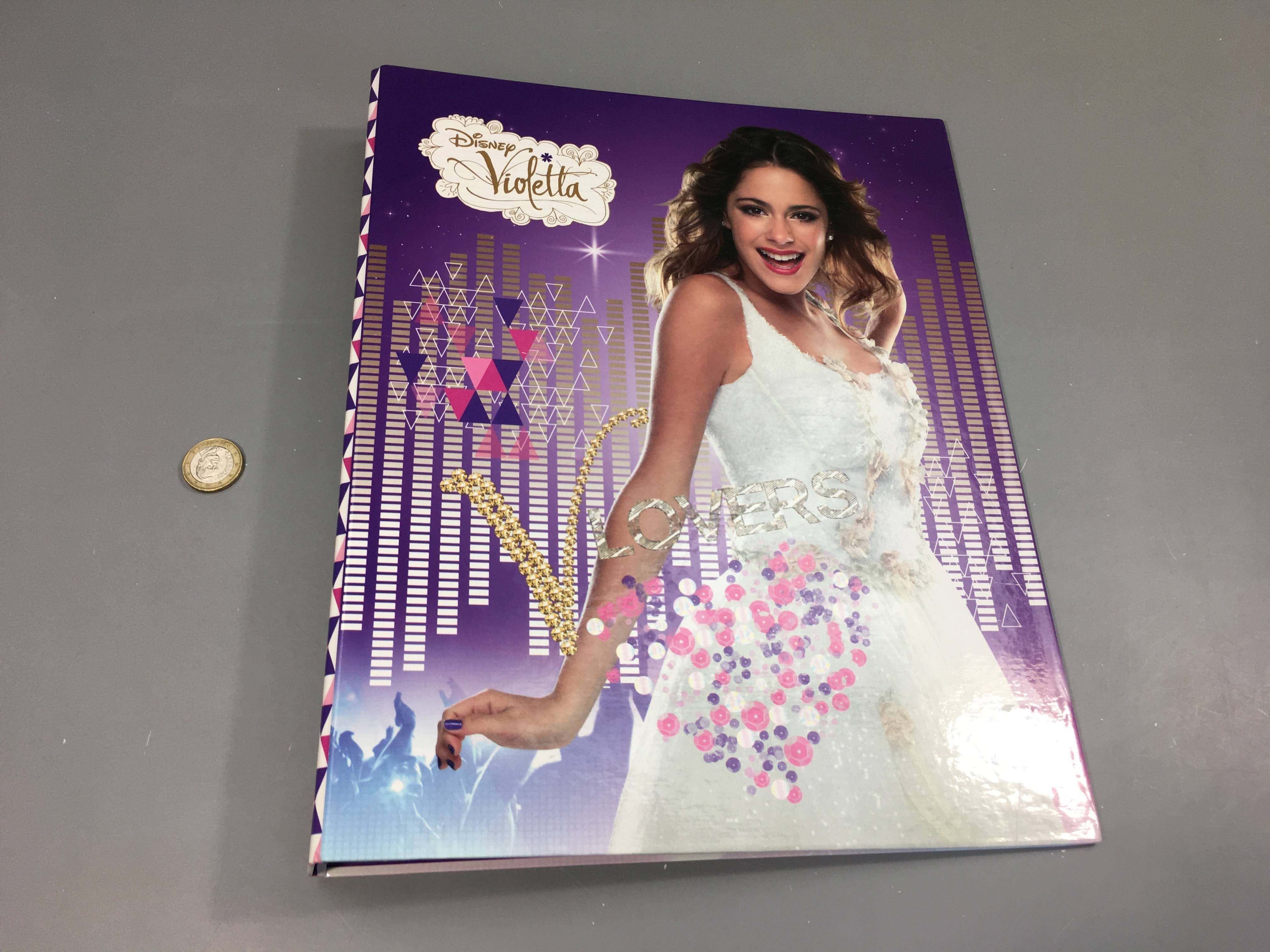 Classeur A4 Violetta-Hteur anneaux 3cm (épaisseur classseur 4cm)