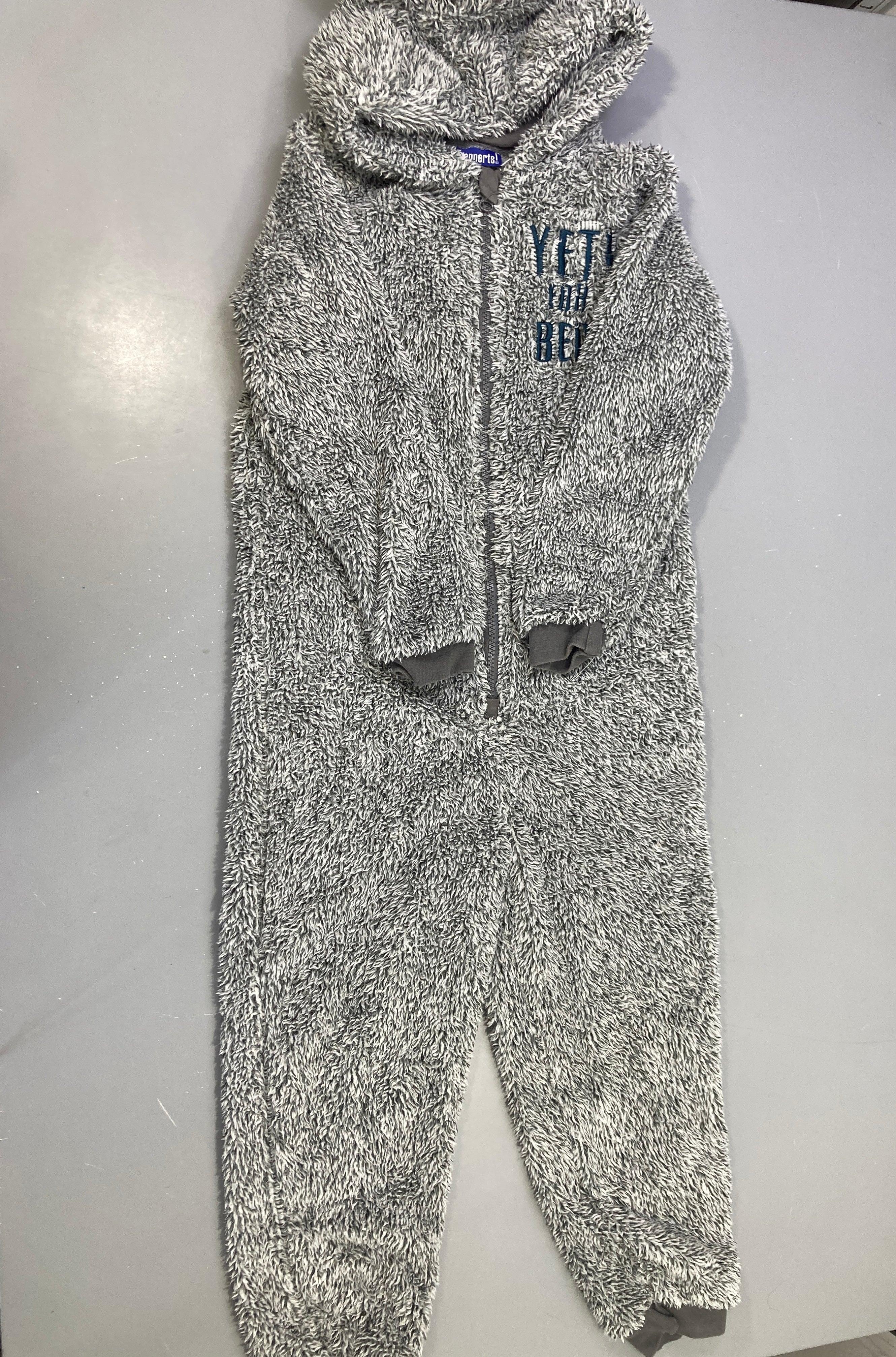 Surpyjama velours gris âne