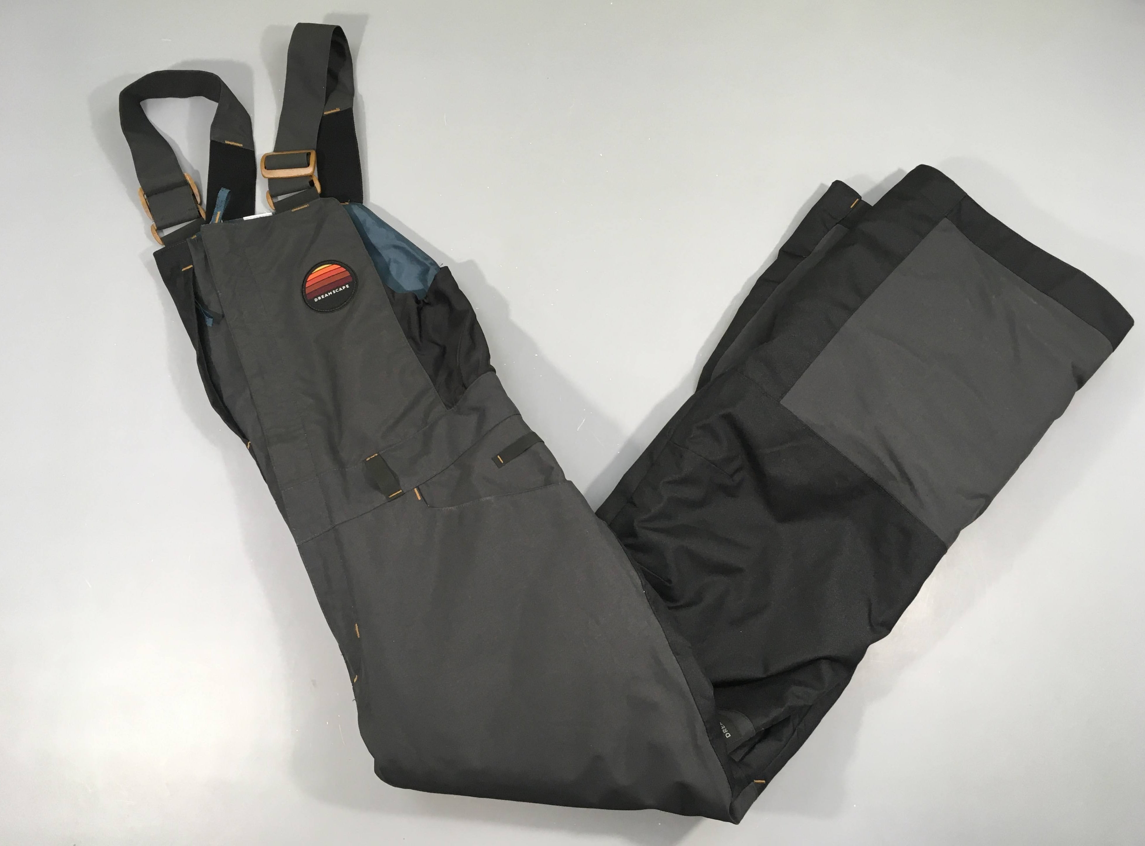 Salopette de ski noir-gris Dreamscape pull'n fit