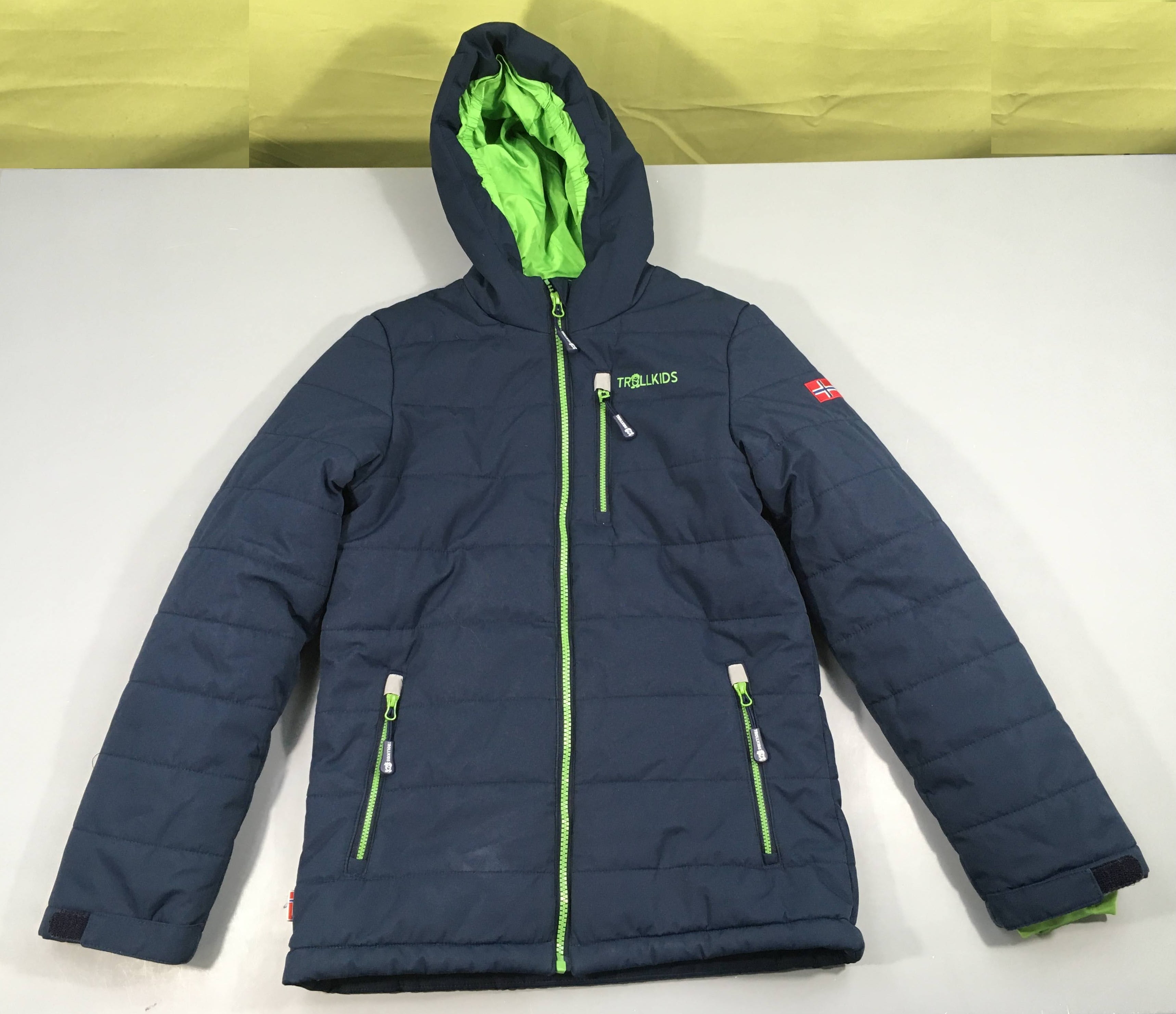 Veste de ski bleu-vert Trollkids