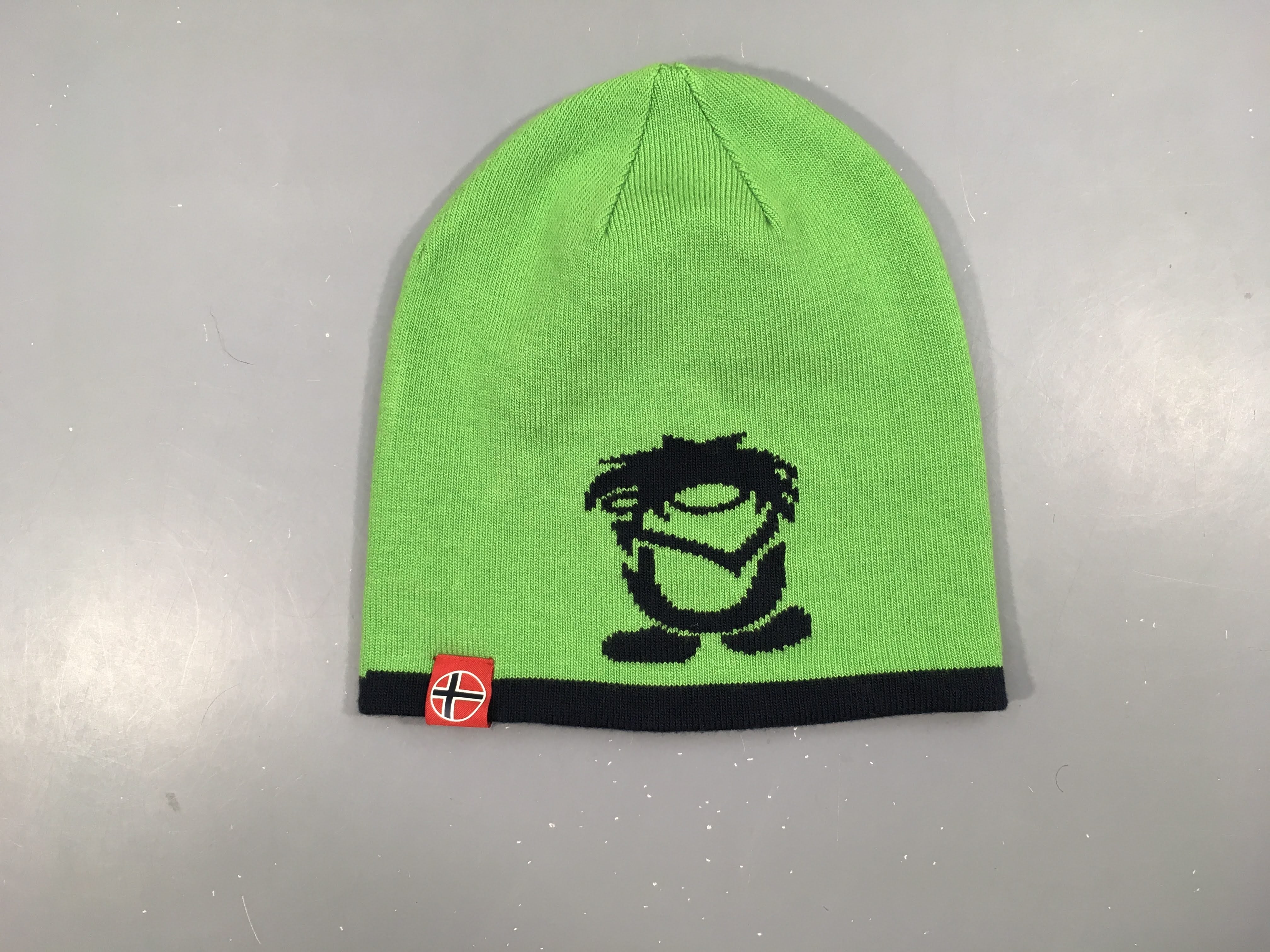 Bonnet réversible Trollkids vert/bleu
