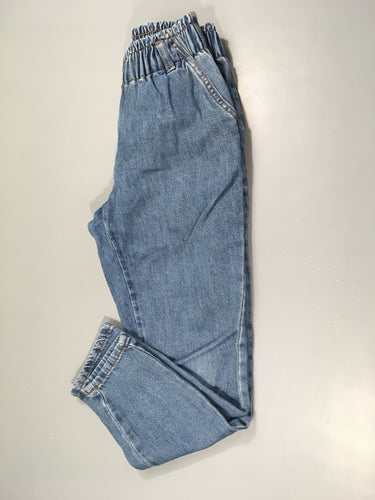 Jeans taille élastique Mom court, moins cher chez Petit Kiwi