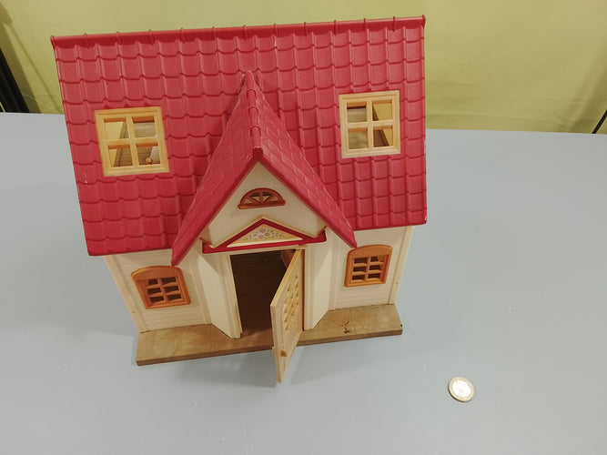 Sylvanian FamiliesMaison Cosy cottage  ( manque 3 éléments) + famille lapin, moins cher chez Petit Kiwi