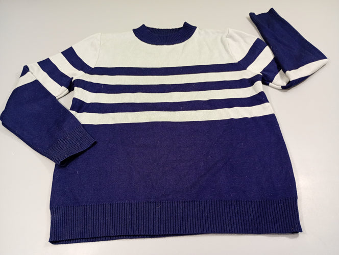 Pull bleu, gris, moins cher chez Petit Kiwi