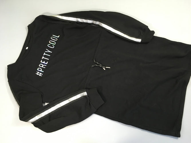 Robe m.l molleton noire Pretty Cool, moins cher chez Petit Kiwi