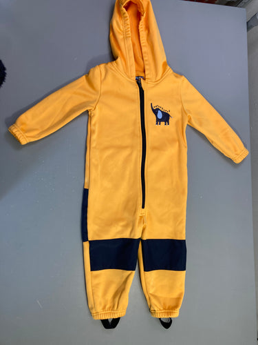 Combinaison softshell m.l jaune éléphant adventures capuche, moins cher chez Petit Kiwi