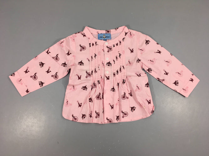 Chemisier rose cirque, moins cher chez Petit Kiwi