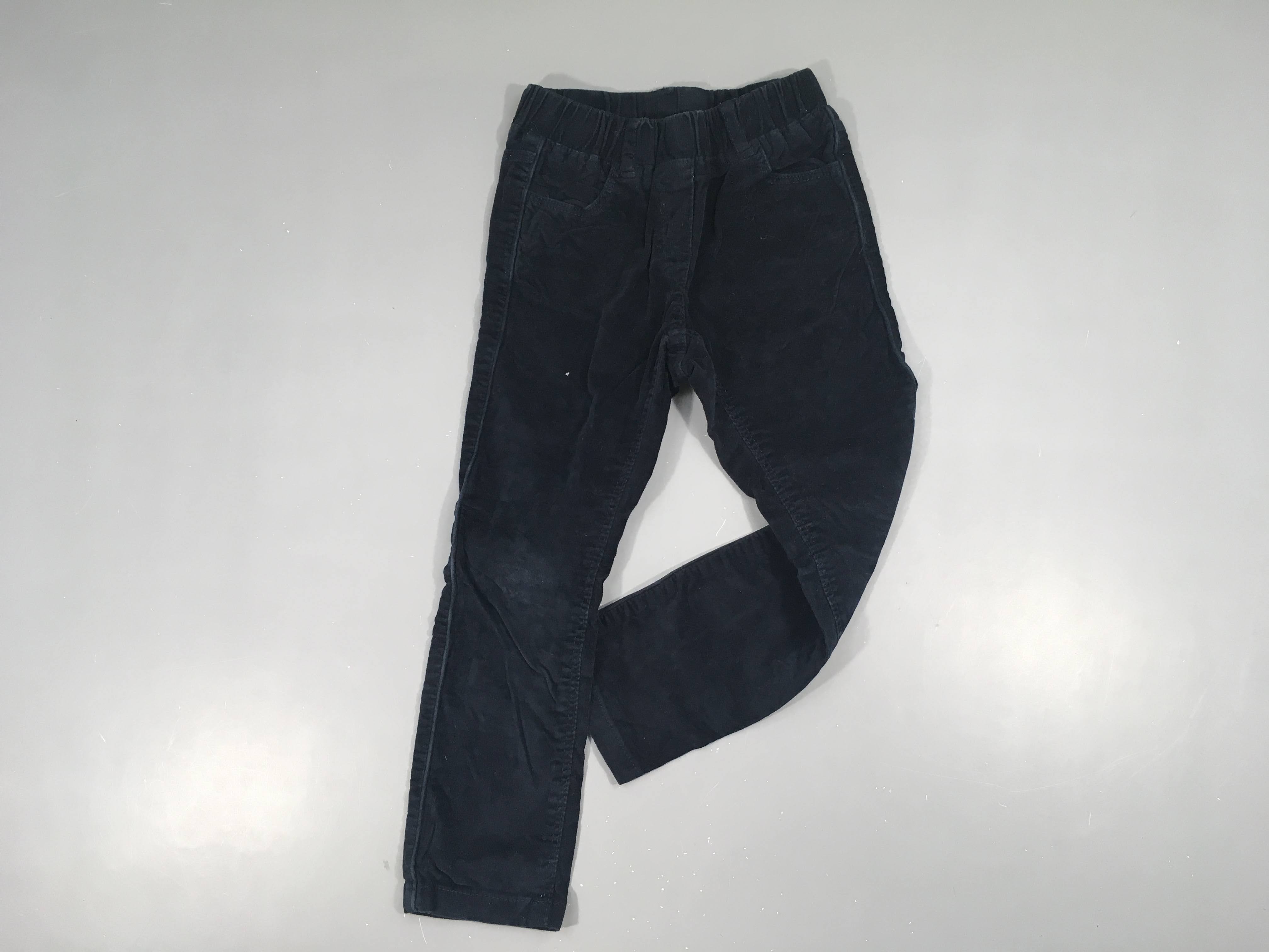 Jegging velours bleu foncé