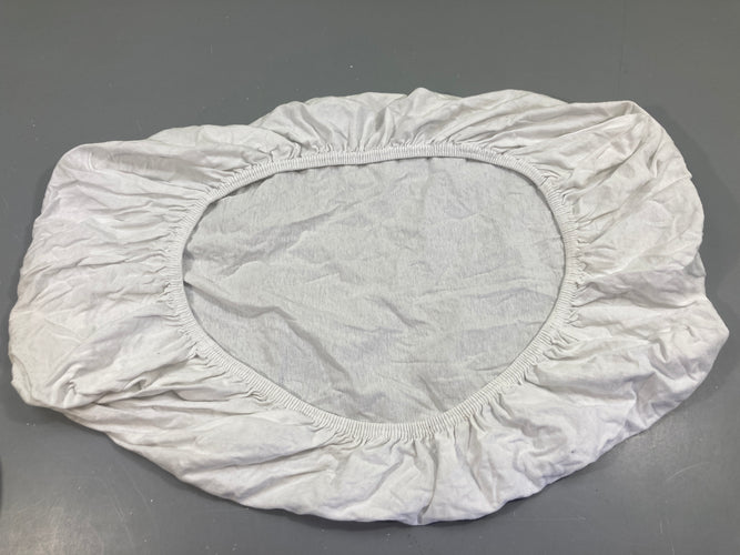 Housse pour matelas berceau jersey blanc, moins cher chez Petit Kiwi