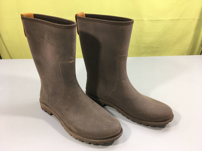Boots Pénélope Lola brun, 39 - 100% caoutchouc, état neuf, moins cher chez Petit Kiwi
