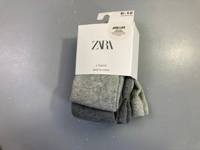 NEUF collants gris chiné, moins cher chez Petit Kiwi