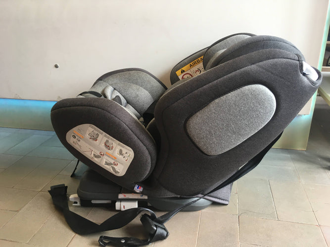 Siège auto ONE Migo 360° Isofix groupe 0+/1/2/3 de 0-36kg (Dos route avec harnais de 0 à 18kg) A rafraîchir bas côté, moins cher chez Petit Kiwi