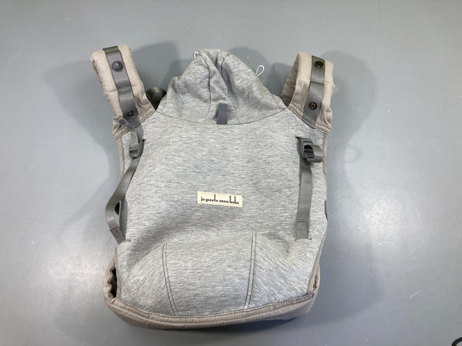Porte-bébé Hoodie Carrier LOVE RADIUS by JE PORTE MON BEBE - gris athletic- jusque 3 ans, moins cher chez Petit Kiwi