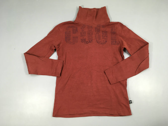 T-shirt col roulé brique foncé Vacation, moins cher chez Petit Kiwi