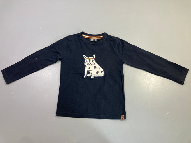 T-shirt m.l bleu marine chien, moins cher chez Petit Kiwi