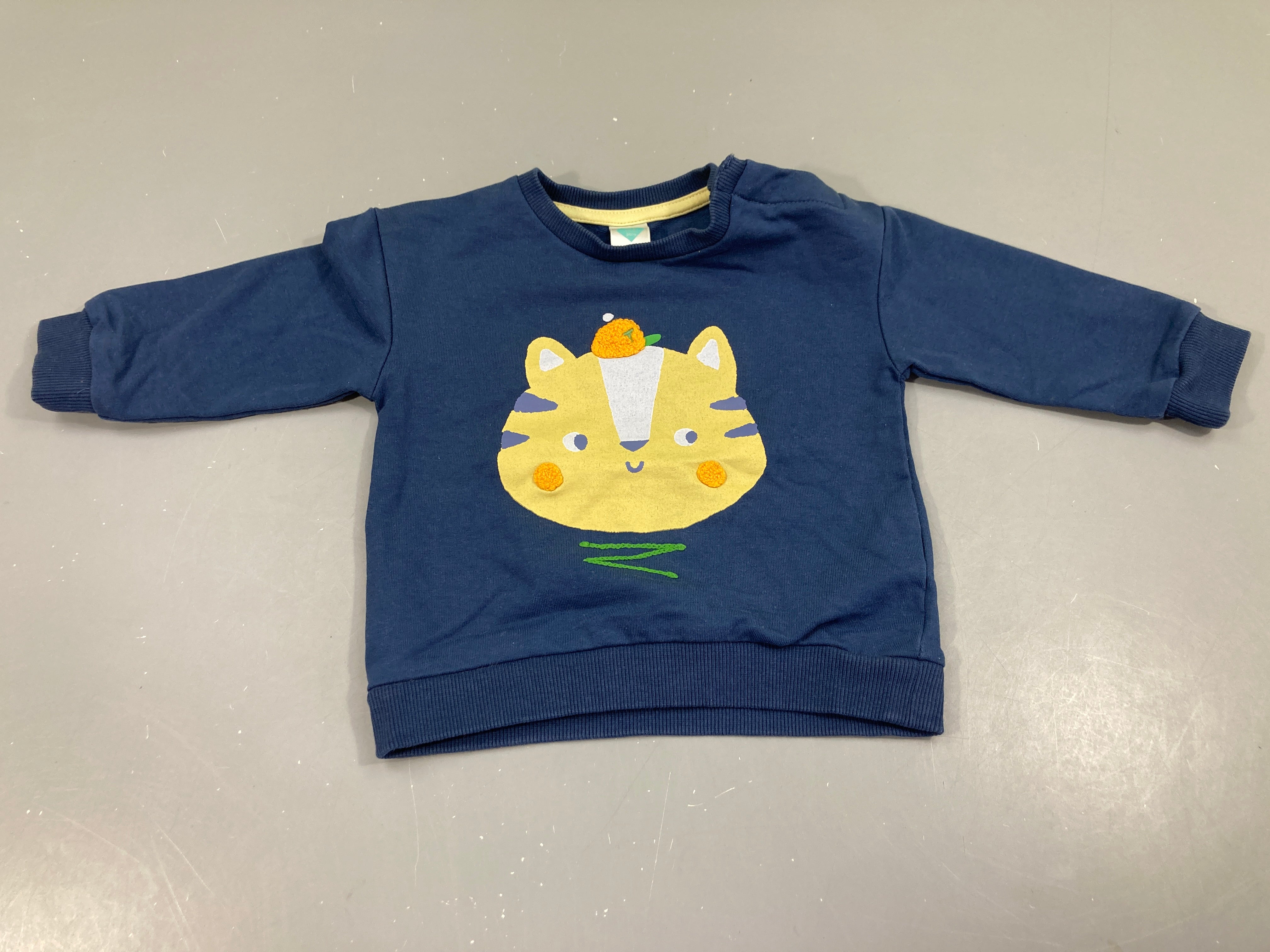 Sweat bleu foncé tigre