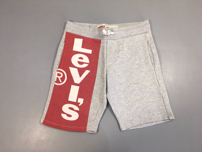 Bermuda molleton gris Levi's, moins cher chez Petit Kiwi