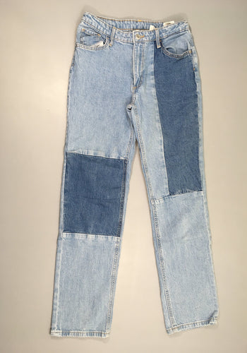 Jeans Straight empiècements, moins cher chez Petit Kiwi
