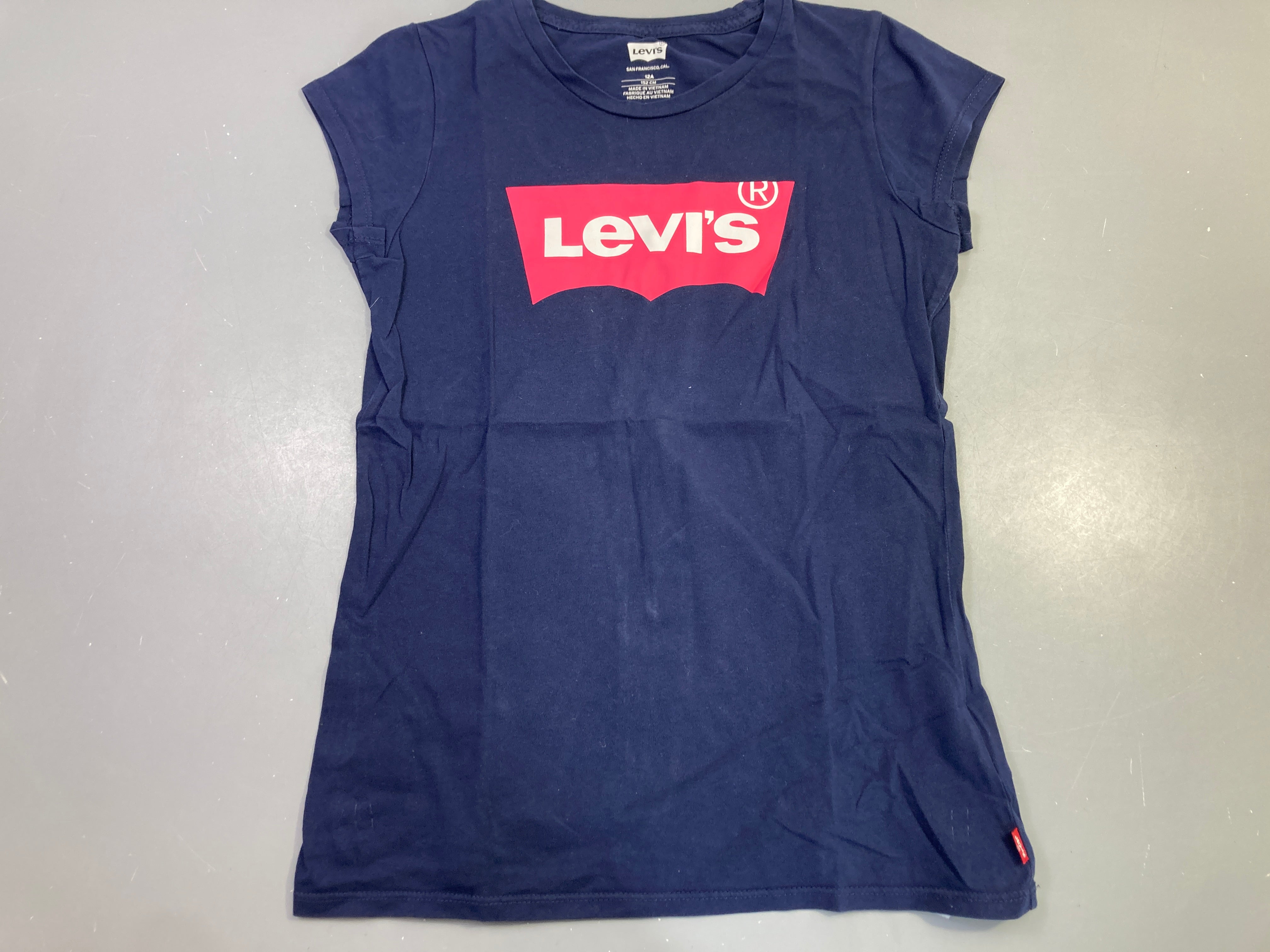 T-shirt s.m bleu marine logo