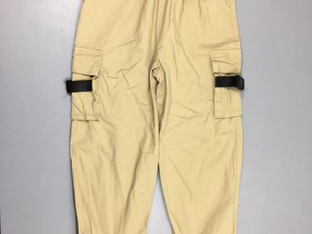 Pantalon cargo toile beige, Rolanko