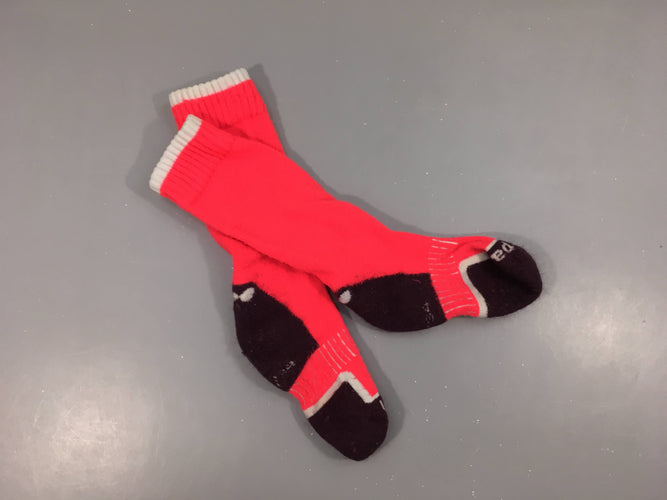 Chaussettes laine rose vif/mauve 31-34, moins cher chez Petit Kiwi