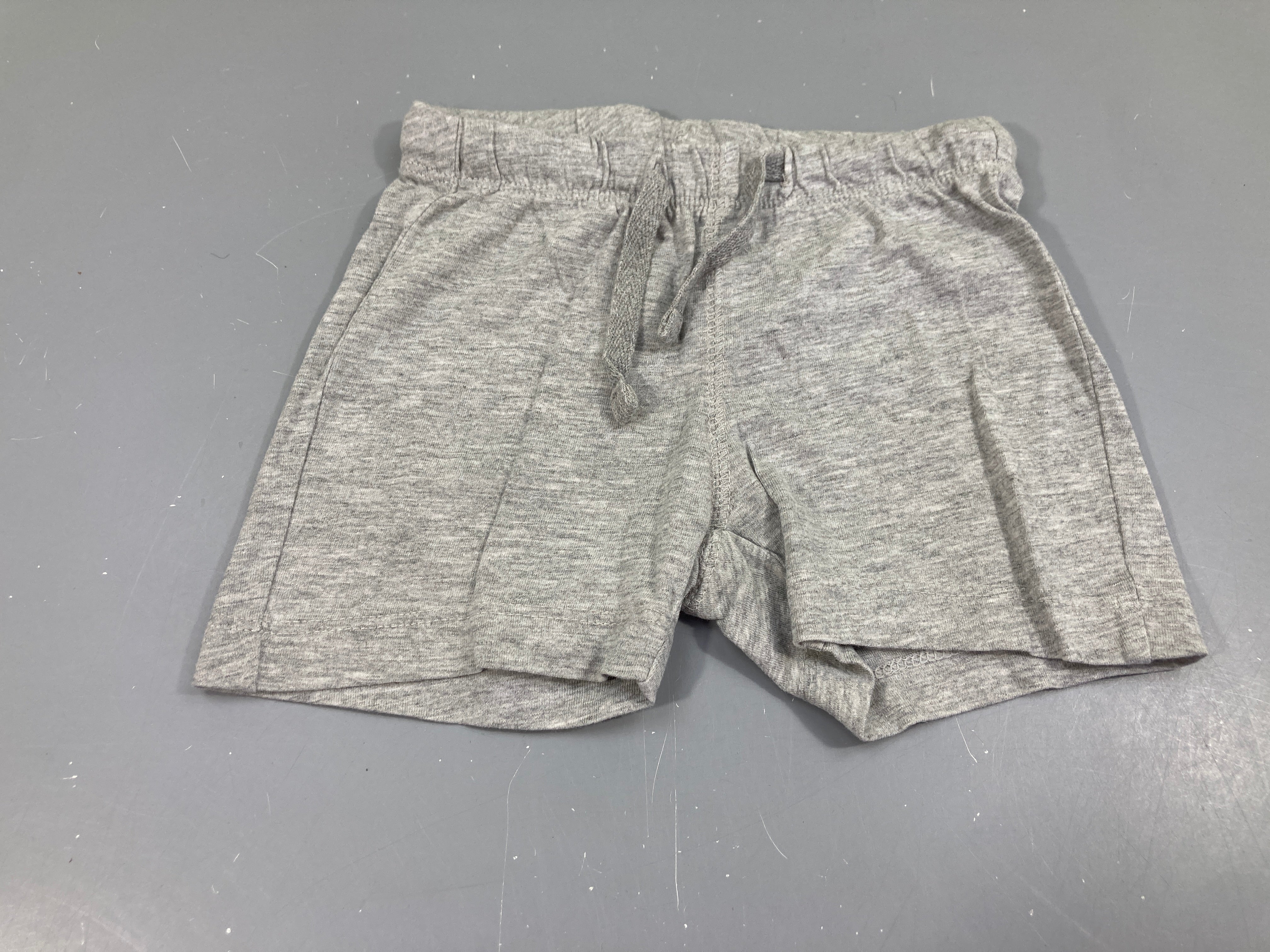 Short jersey gris chiné